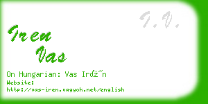 iren vas business card